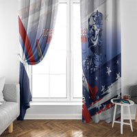 Tuskegee Airmen Red Tails Window Curtain Straighten Up and Fly Right - Blue White - Wonder Print Shop