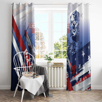 Tuskegee Airmen Red Tails Window Curtain Straighten Up and Fly Right - Blue White - Wonder Print Shop