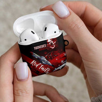 Tuskegee Airmen Red Tails AirPods Case Straighten Up and Fly Right - Black Red - Wonder Print Shop