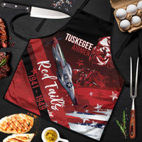 Tuskegee Airmen Red Tails Apron Straighten Up and Fly Right - Black Red - Wonder Print Shop