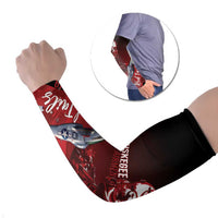 Tuskegee Airmen Red Tails Arm Sleeves Straighten Up and Fly Right - Black Red - Wonder Print Shop