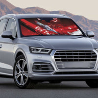 Tuskegee Airmen Red Tails Auto Sun Shade Straighten Up and Fly Right - Black Red - Wonder Print Shop