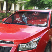 Tuskegee Airmen Red Tails Auto Sun Shade Straighten Up and Fly Right - Black Red - Wonder Print Shop