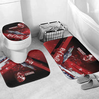Tuskegee Airmen Red Tails Bathroom Set Straighten Up and Fly Right - Black Red - Wonder Print Shop