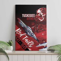 Tuskegee Airmen Red Tails Canvas Wall Art Straighten Up and Fly Right - Black Red - Wonder Print Shop