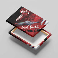 Tuskegee Airmen Red Tails Canvas Wall Art Straighten Up and Fly Right - Black Red - Wonder Print Shop