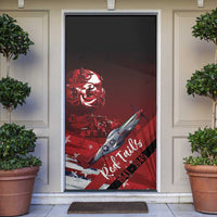 Tuskegee Airmen Red Tails Door Cover Straighten Up and Fly Right - Black Red - Wonder Print Shop