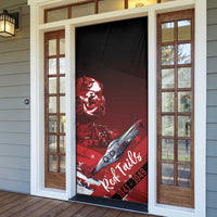 Tuskegee Airmen Red Tails Door Cover Straighten Up and Fly Right - Black Red - Wonder Print Shop