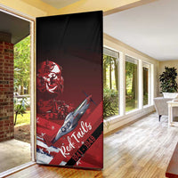 Tuskegee Airmen Red Tails Door Cover Straighten Up and Fly Right - Black Red - Wonder Print Shop