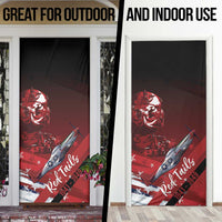 Tuskegee Airmen Red Tails Door Cover Straighten Up and Fly Right - Black Red - Wonder Print Shop