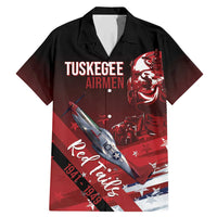 Tuskegee Airmen Red Tails Family Matching Mermaid Dress and Hawaiian Shirt Straighten Up and Fly Right - Black Red - Wonder Print Shop