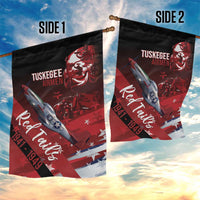Tuskegee Airmen Red Tails Garden Flag Straighten Up and Fly Right - Black Red - Wonder Print Shop