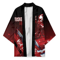 Tuskegee Airmen Red Tails Kimono Straighten Up and Fly Right - Black Red - Wonder Print Shop