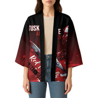 Tuskegee Airmen Red Tails Kimono Straighten Up and Fly Right - Black Red - Wonder Print Shop