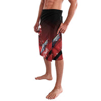 Tuskegee Airmen Red Tails Lavalava Straighten Up and Fly Right - Black Red - Wonder Print Shop