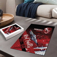 Tuskegee Airmen Red Tails Puzzle Straighten Up and Fly Right - Black Red - Wonder Print Shop