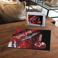 Tuskegee Airmen Red Tails Puzzle Straighten Up and Fly Right - Black Red - Wonder Print Shop