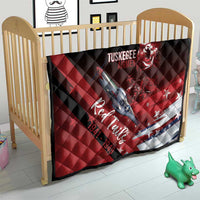 Tuskegee Airmen Red Tails Quilt Straighten Up and Fly Right - Black Red - Wonder Print Shop