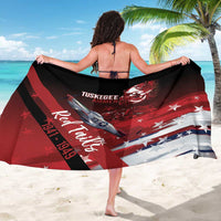 Tuskegee Airmen Red Tails Sarong Straighten Up and Fly Right - Black Red - Wonder Print Shop