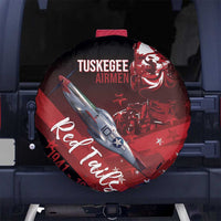 Tuskegee Airmen Red Tails Spare Tire Cover Straighten Up and Fly Right - Black Red - Wonder Print Shop