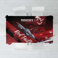 Tuskegee Airmen Red Tails Tablecloth Straighten Up and Fly Right - Black Red - Wonder Print Shop