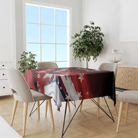 Tuskegee Airmen Red Tails Tablecloth Straighten Up and Fly Right - Black Red - Wonder Print Shop