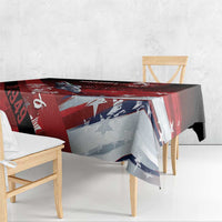 Tuskegee Airmen Red Tails Tablecloth Straighten Up and Fly Right - Black Red - Wonder Print Shop