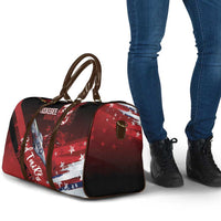 Tuskegee Airmen Red Tails Travel Bag Straighten Up and Fly Right - Black Red - Wonder Print Shop