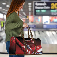 Tuskegee Airmen Red Tails Travel Bag Straighten Up and Fly Right - Black Red - Wonder Print Shop