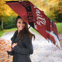 Tuskegee Airmen Red Tails Umbrella Straighten Up and Fly Right - Black Red - Wonder Print Shop