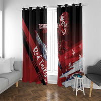 Tuskegee Airmen Red Tails Window Curtain Straighten Up and Fly Right - Black Red - Wonder Print Shop