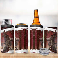 Merry Christmas 4 in 1 Can Cooler Tumbler Krampus in The Woods - Red LT7 - Wonder Print Shop