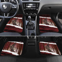 Merry Christmas Car Mats Krampus in The Woods - Red LT7 - Wonder Print Shop
