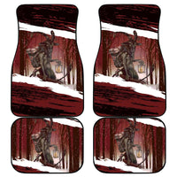 Merry Christmas Car Mats Krampus in The Woods - Red LT7 - Wonder Print Shop