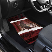 Merry Christmas Car Mats Krampus in The Woods - Red LT7 - Wonder Print Shop
