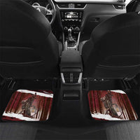 Merry Christmas Car Mats Krampus in The Woods - Red LT7 - Wonder Print Shop