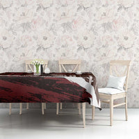 Merry Christmas Tablecloth Krampus in The Woods - Red - Wonder Print Shop