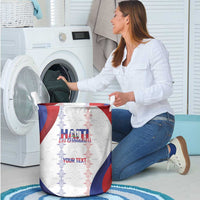 Haiti Football Les Grenadiers Personalized Laundry Basket Voodoo Veve Papa Legba - Wonder Print Shop