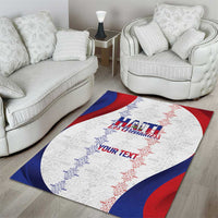 Haiti Football Les Grenadiers Personalized Area Rug Voodoo Veve Papa Legba - Wonder Print Shop