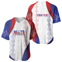 Haiti Football Les Grenadiers Personalized Baseball Jersey Voodoo Veve Papa Legba - Wonder Print Shop