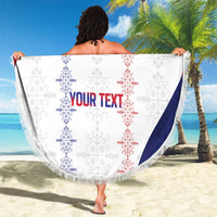 Haiti Football Les Grenadiers Personalized Beach Blanket Voodoo Veve Papa Legba - Wonder Print Shop