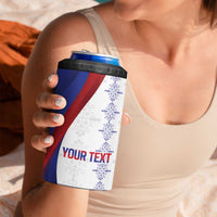 Haiti Football Les Grenadiers Personalized 4 in 1 Can Cooler Tumbler Voodoo Veve Papa Legba - Wonder Print Shop