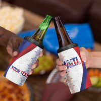 Haiti Football Les Grenadiers Personalized 4 in 1 Can Cooler Tumbler Voodoo Veve Papa Legba - Wonder Print Shop