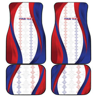 Haiti Football Les Grenadiers Personalized Car Mats Voodoo Veve Papa Legba - Wonder Print Shop