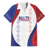 Haiti Football Les Grenadiers Personalized Family Matching Long Sleeve Bodycon Dress and Hawaiian Shirt Voodoo Veve Papa Legba - Wonder Print Shop