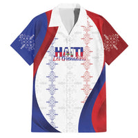 Haiti Football Les Grenadiers Personalized Family Matching Long Sleeve Bodycon Dress and Hawaiian Shirt Voodoo Veve Papa Legba - Wonder Print Shop
