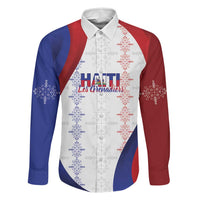 Haiti Football Les Grenadiers Personalized Family Matching Off Shoulder Short Dress and Hawaiian Shirt Voodoo Veve Papa Legba - Wonder Print Shop