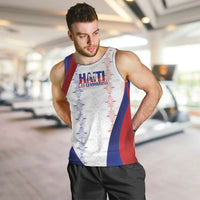 Haiti Football Les Grenadiers Personalized Men Tank Top Voodoo Veve Papa Legba - Wonder Print Shop