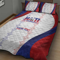 Haiti Football Les Grenadiers Personalized Quilt Bed Set Voodoo Veve Papa Legba - Wonder Print Shop