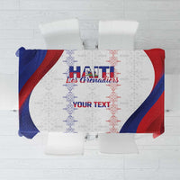 Haiti Football Les Grenadiers Personalized Tablecloth Voodoo Veve Papa Legba - Wonder Print Shop